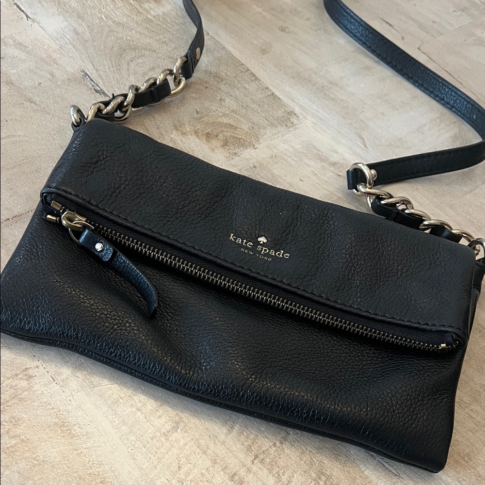 Kate Spade Black Leather Crossbody Bag